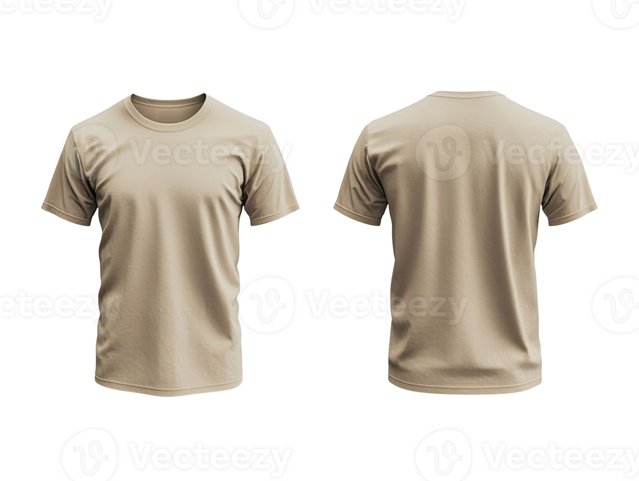 Sand dune men's classic t-shirt front and back isolated on transparent background png