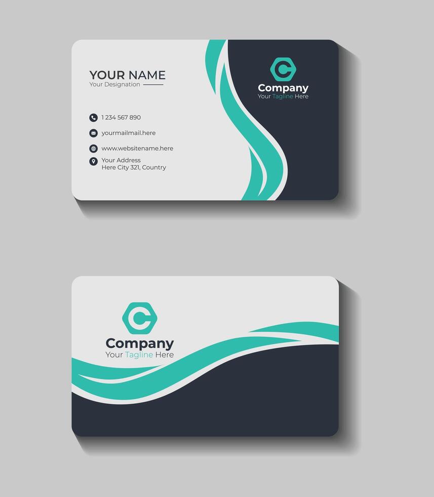 business card template vector