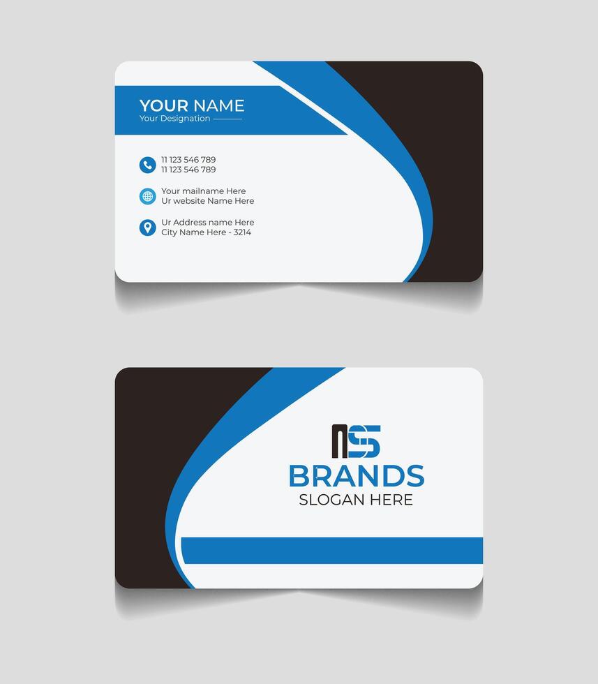 Corporate business card or visiting card design vector
