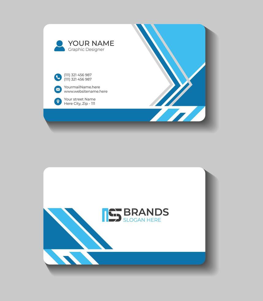 business card or visiting card design vector