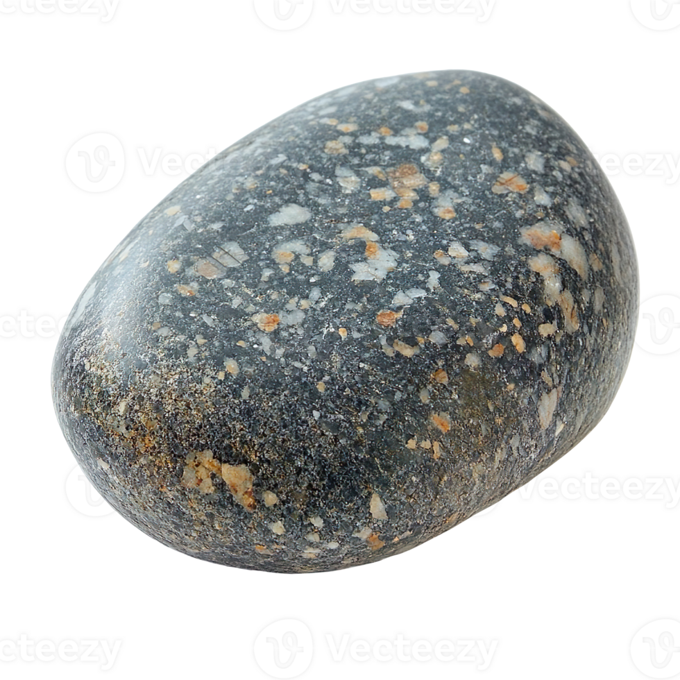 sea pebble stone isolated on transparent background png