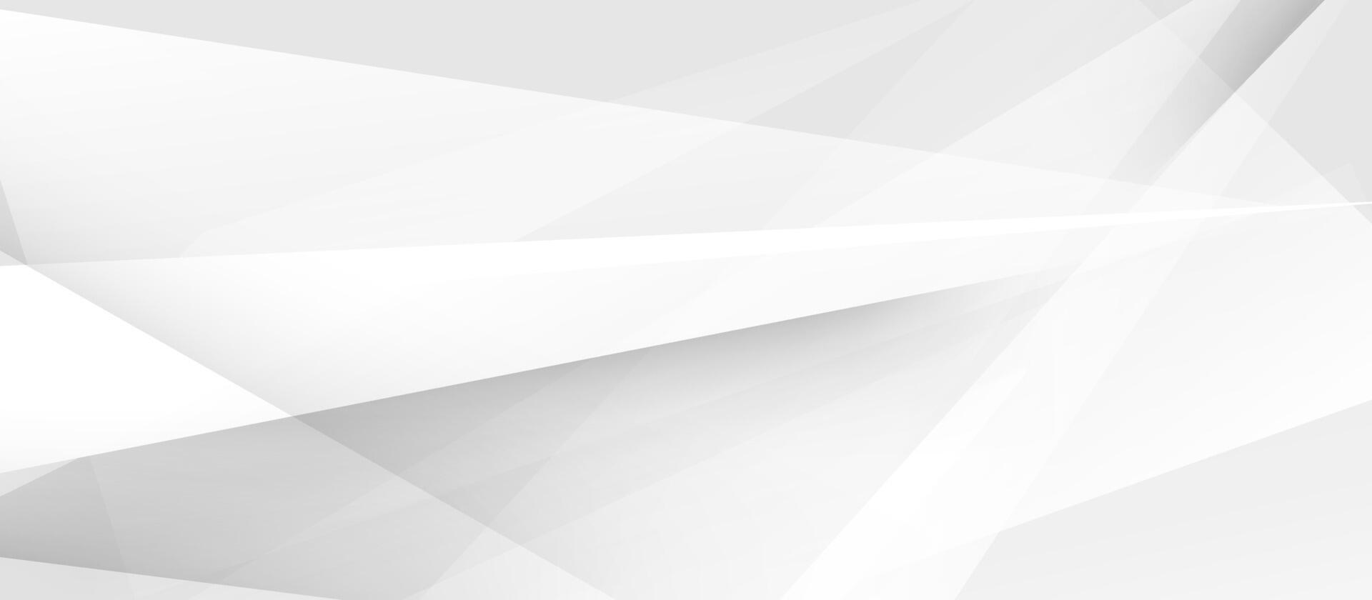 White Abstract Geometric Background with Transparent Overlapping Shapes vector