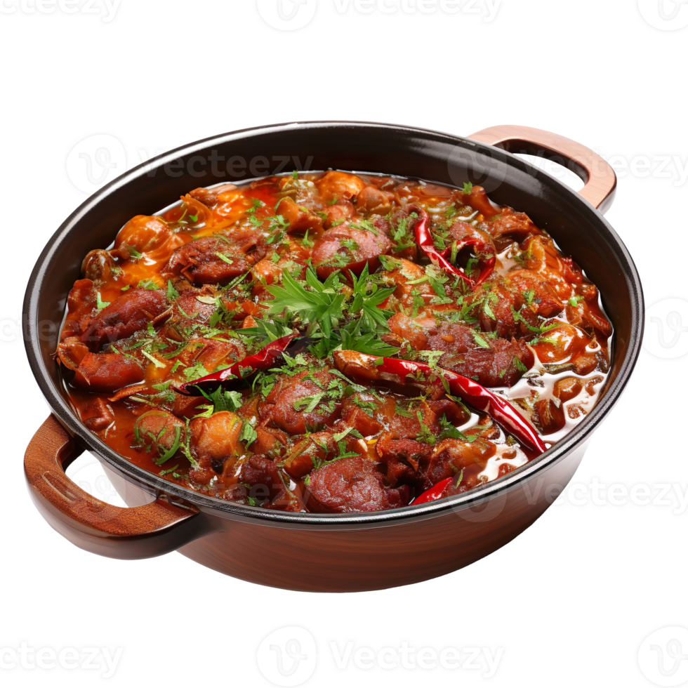 Spicy stew isolated on transparent background png