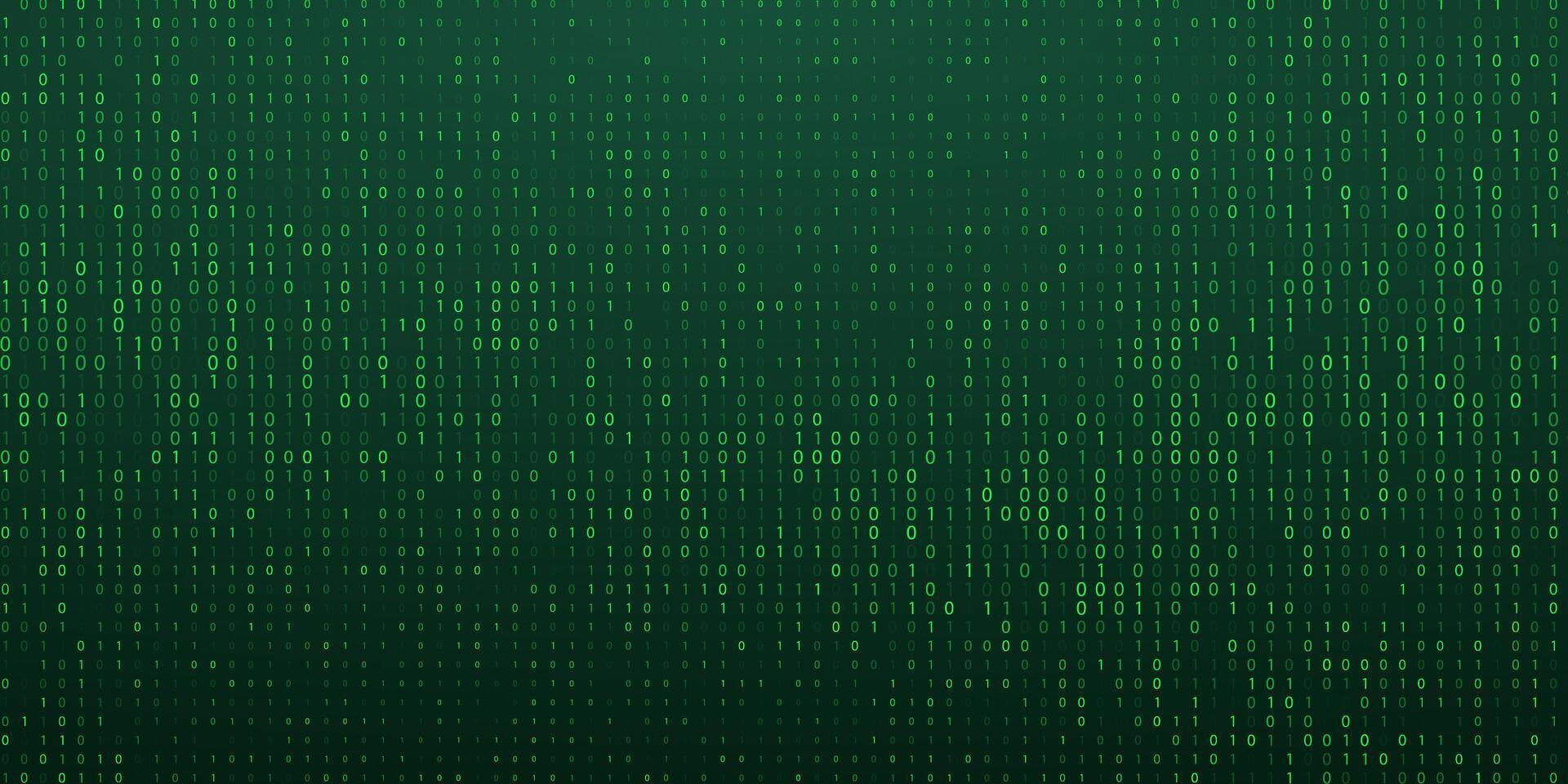Digital data technology concept. Green futuristic cyberspace. illustration. vector