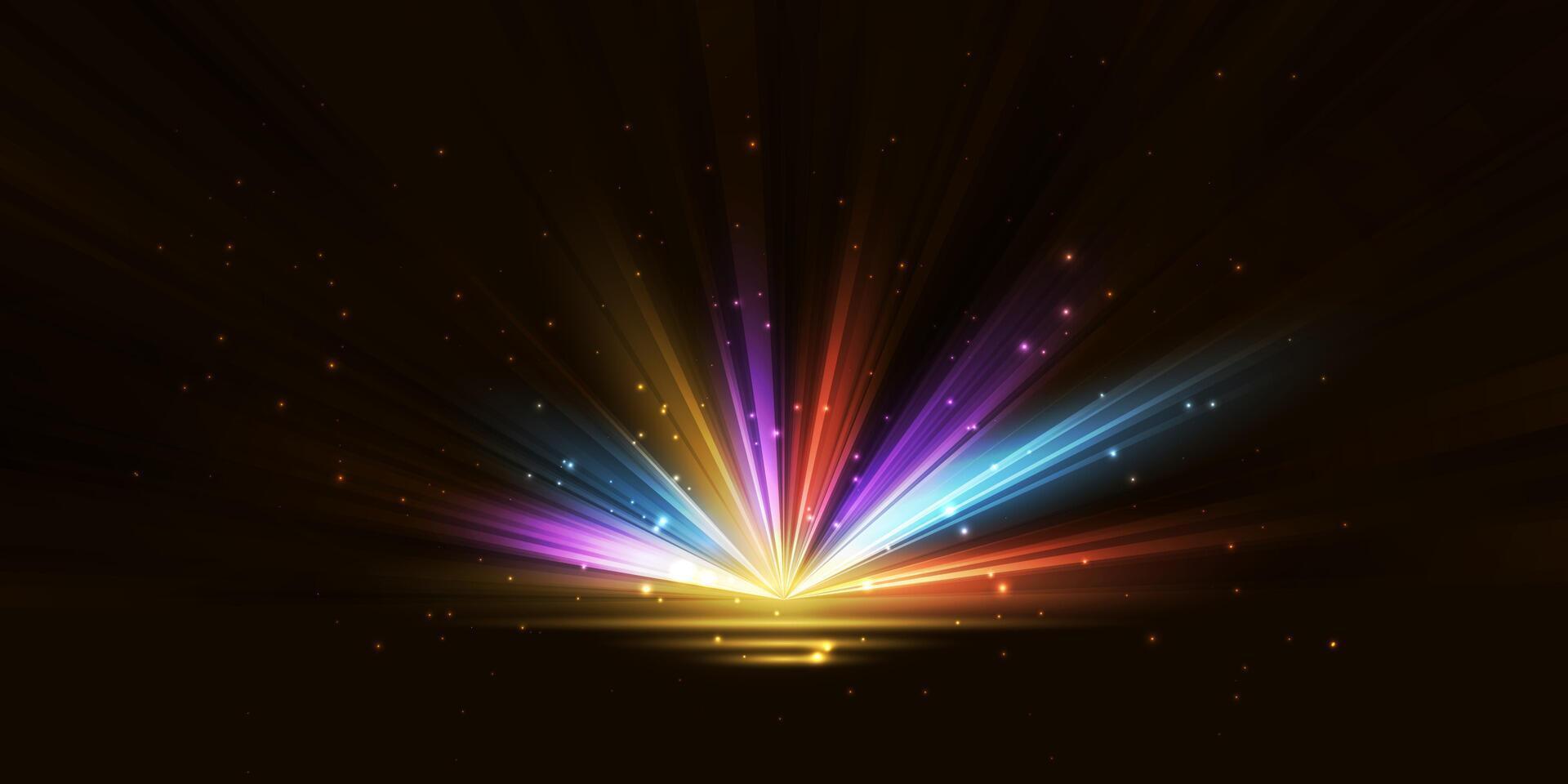 flash effect with rays and glare. Light light blur effect. illustration vector