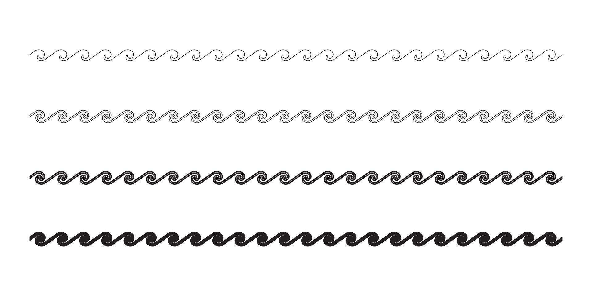 straight Vitruvian scroll pattern corner vector