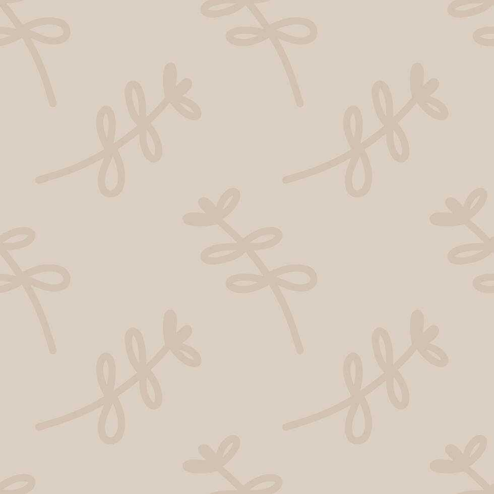 Simple modern drawing. Floral texture for textiles and fashion design. vector