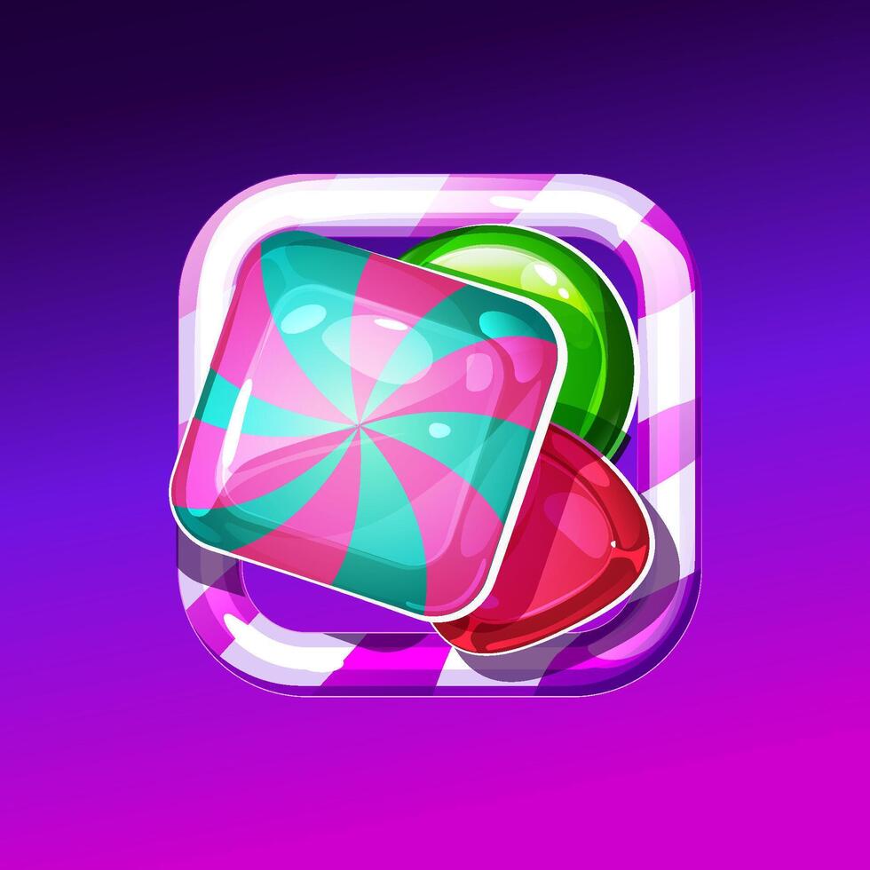Candy Crush Game Icon for your design. Candy ICON vector