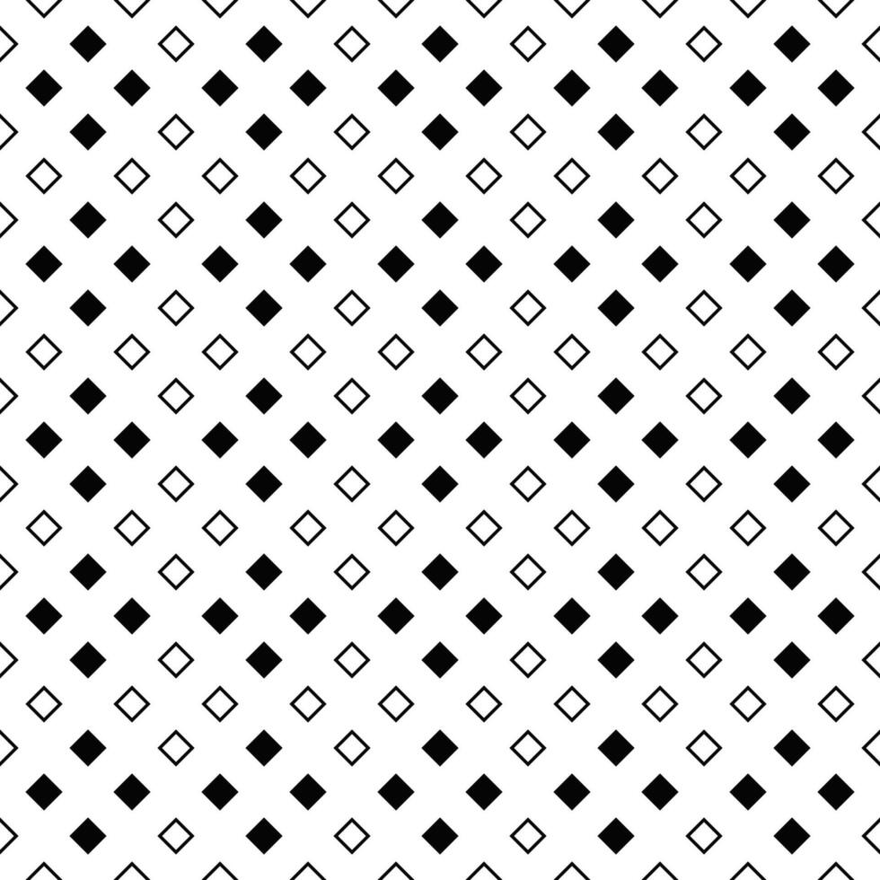 Geometrical black and white square pattern background vector