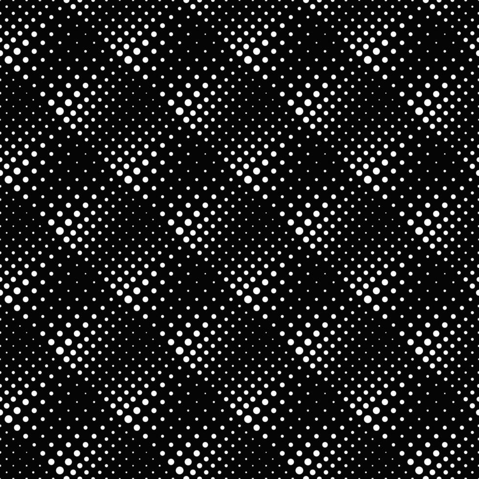 Geometrical seamless black and white dot pattern background design vector