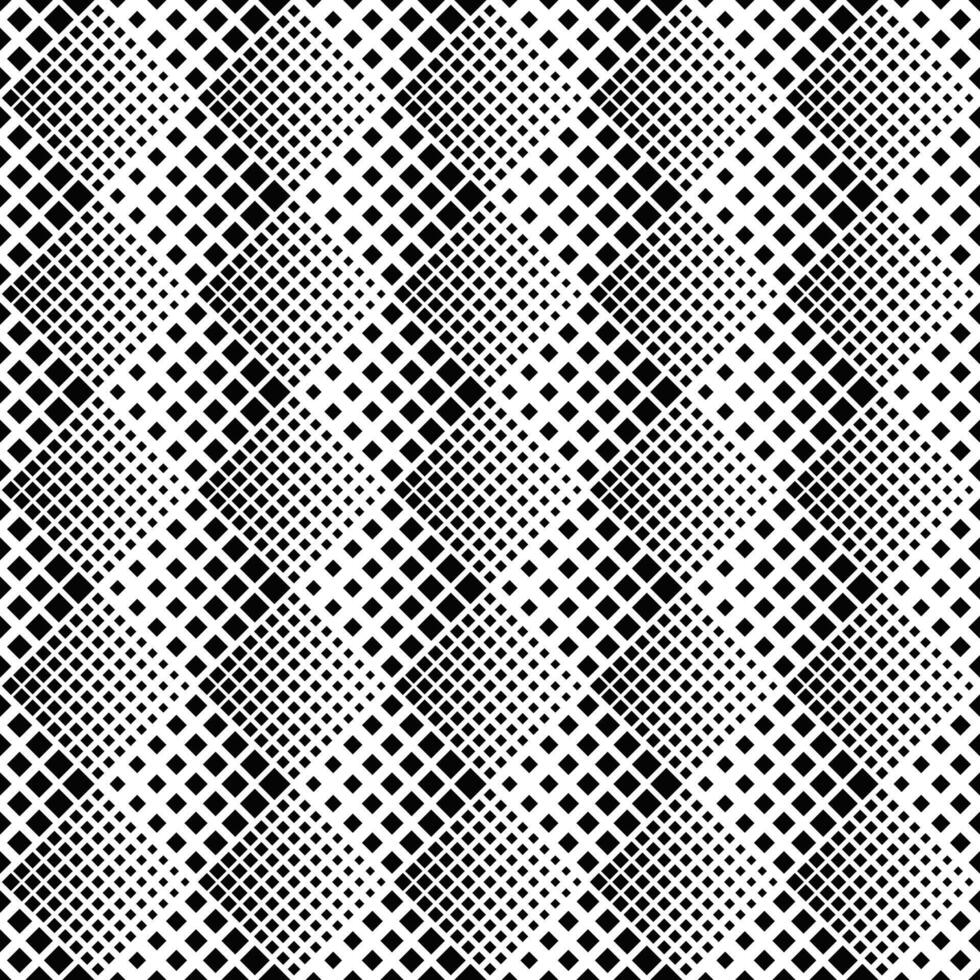 Abstract monochrome seamless square pattern background design vector