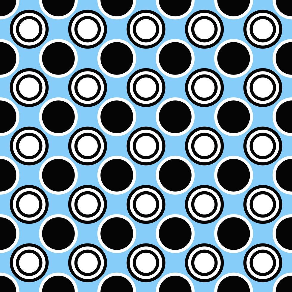 Abstract seamless circle pattern design background - colored graphic vector