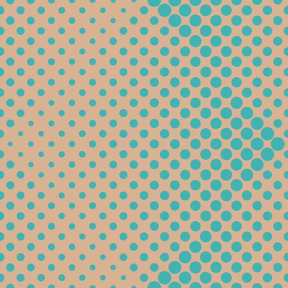 A blue and tan polka dot pattern vector