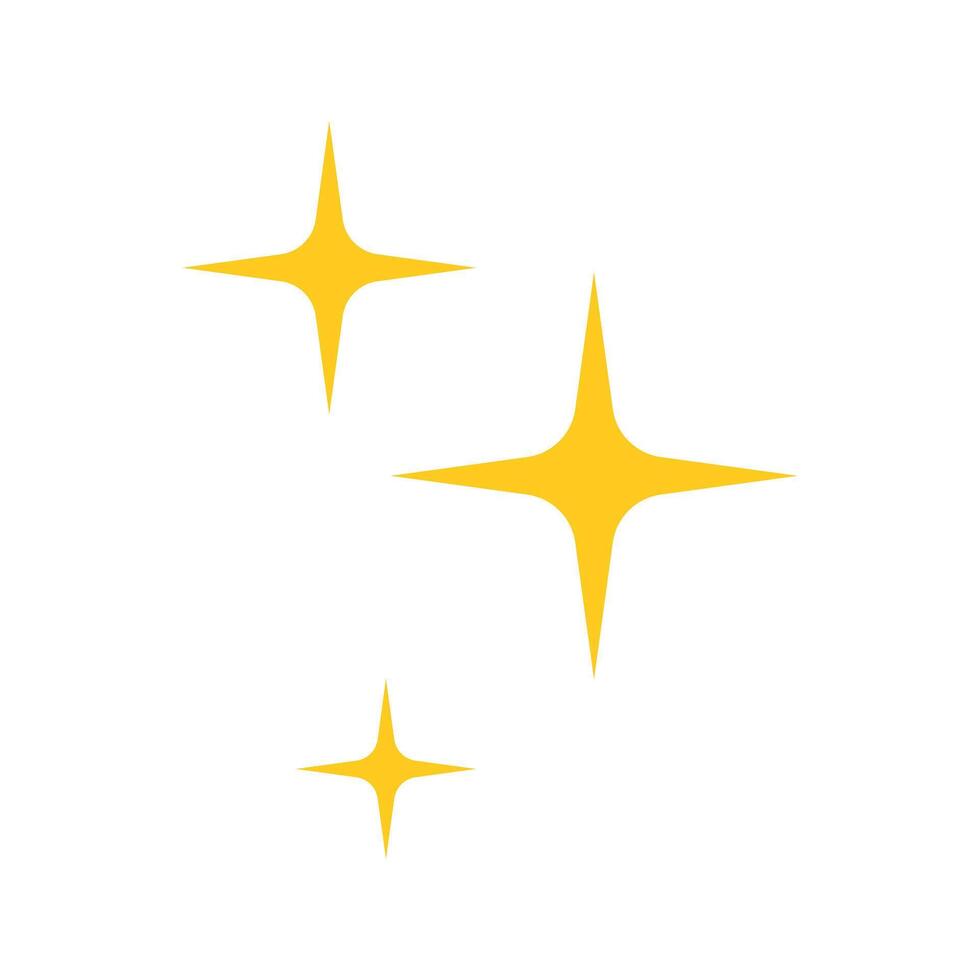 a yellow star blink on a white background vector