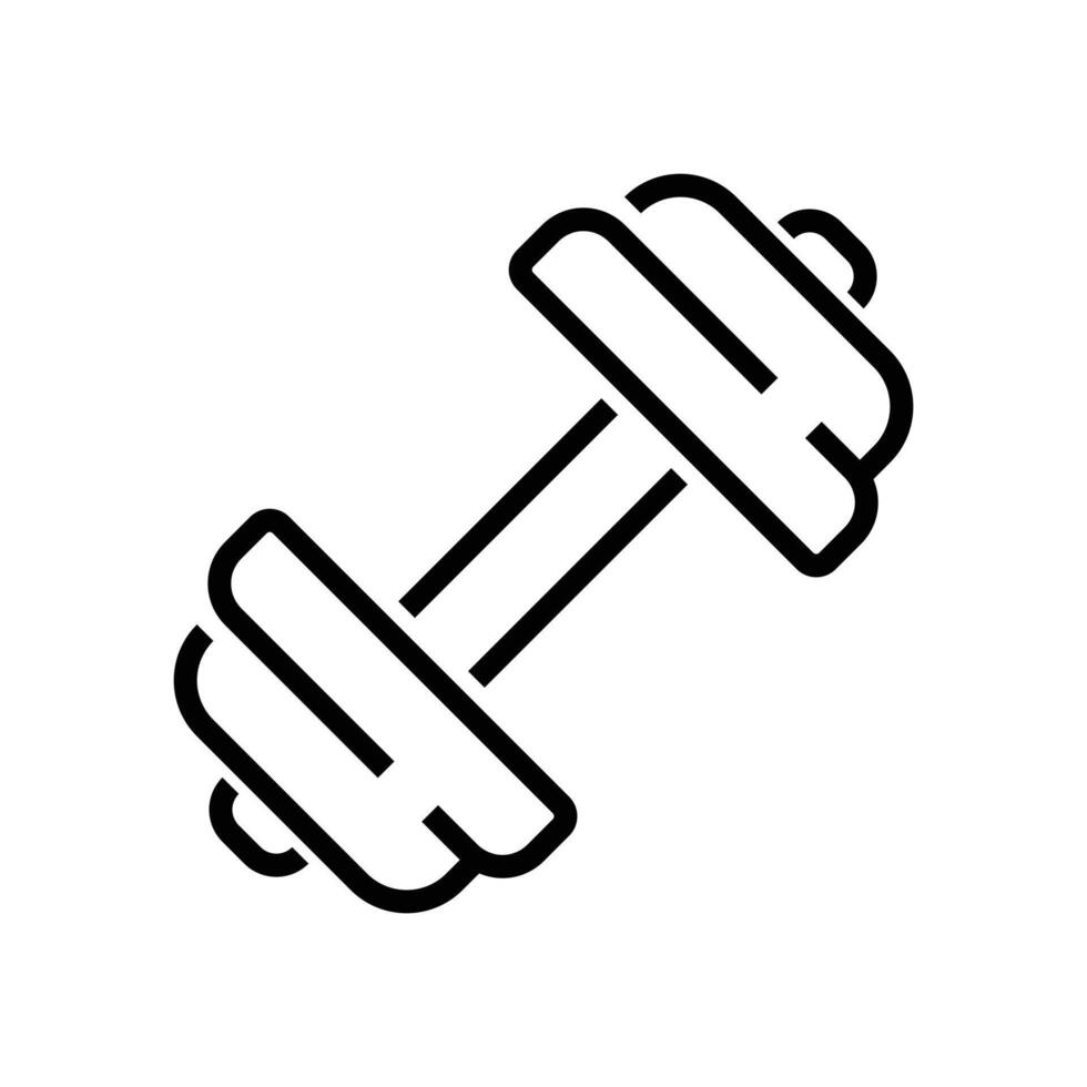 Dumbbell icons outline vector