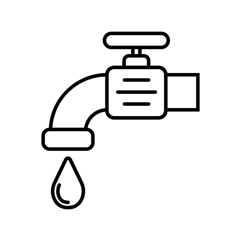 Faucet icon outline vector