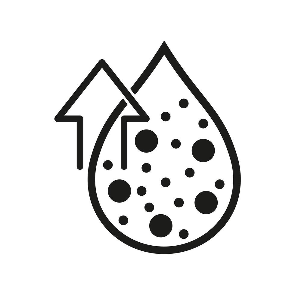 Cholesterol Icon Outlines vector