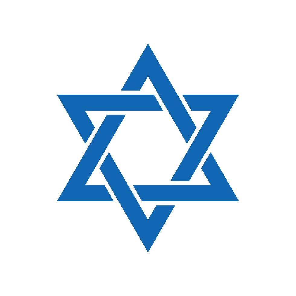 the star of david is a symbol of israel vector