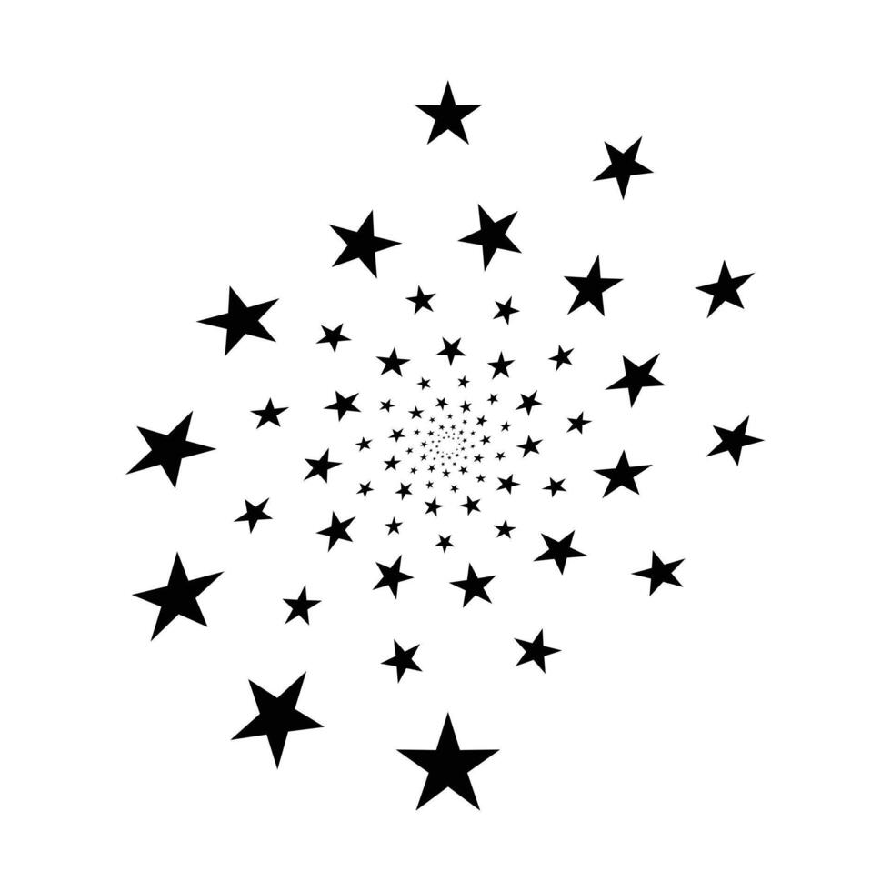 a black and white drawing of stars vector