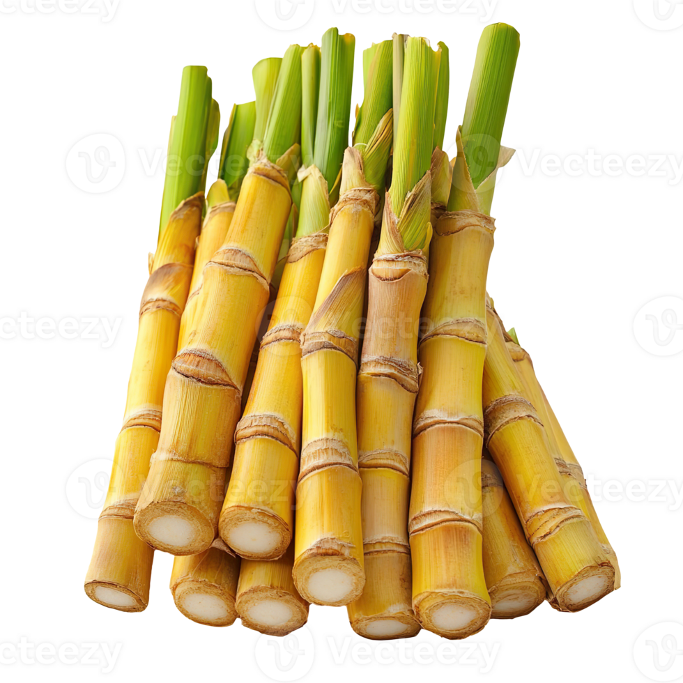 Sugarcane stack isolated on transparent background png