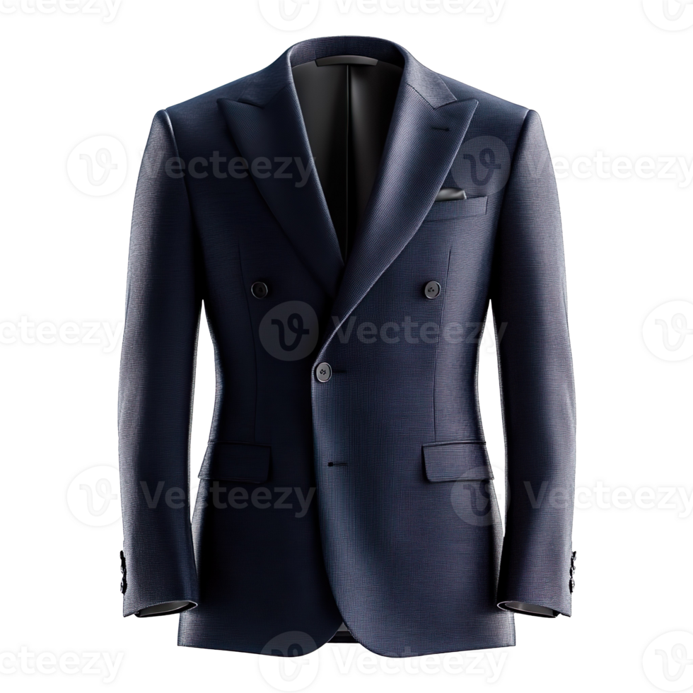Stylish Double Vent Blazer isolated on a transparent background png