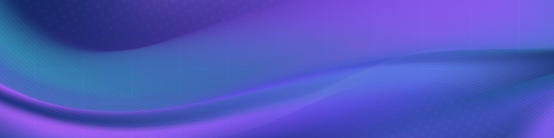 Abstract deep blue and purple flowing background. vector