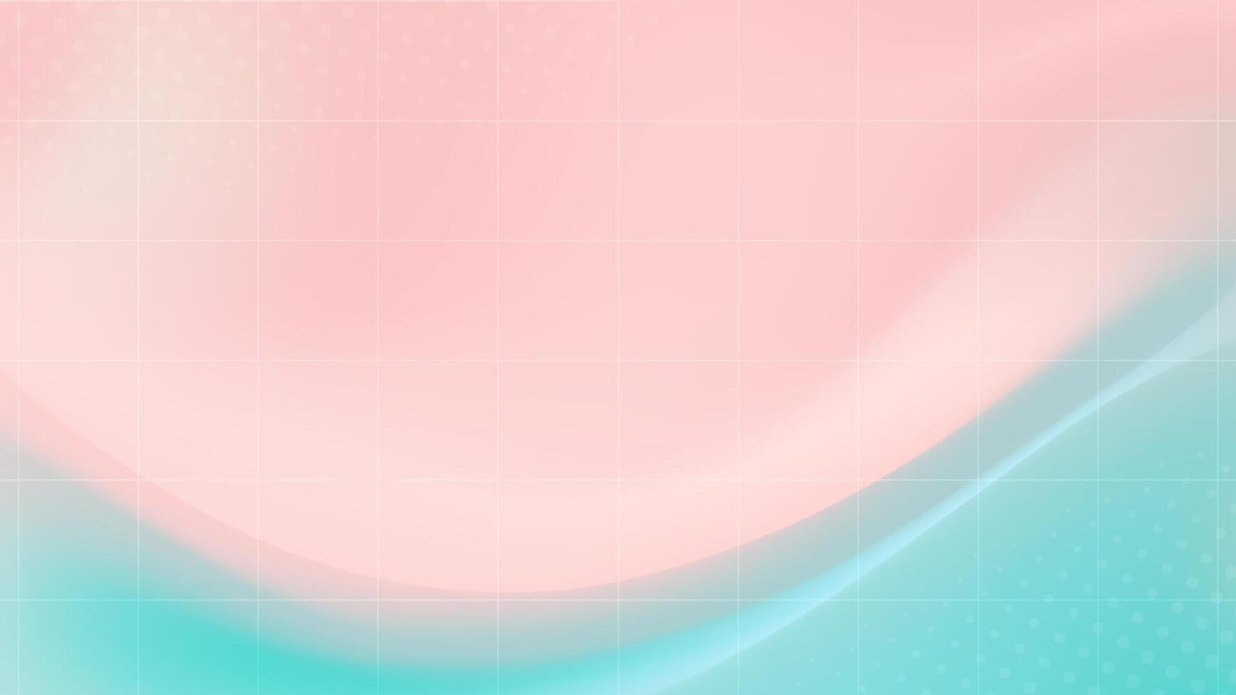 Abstract background with flowing rose quartz and aqua hues. vector