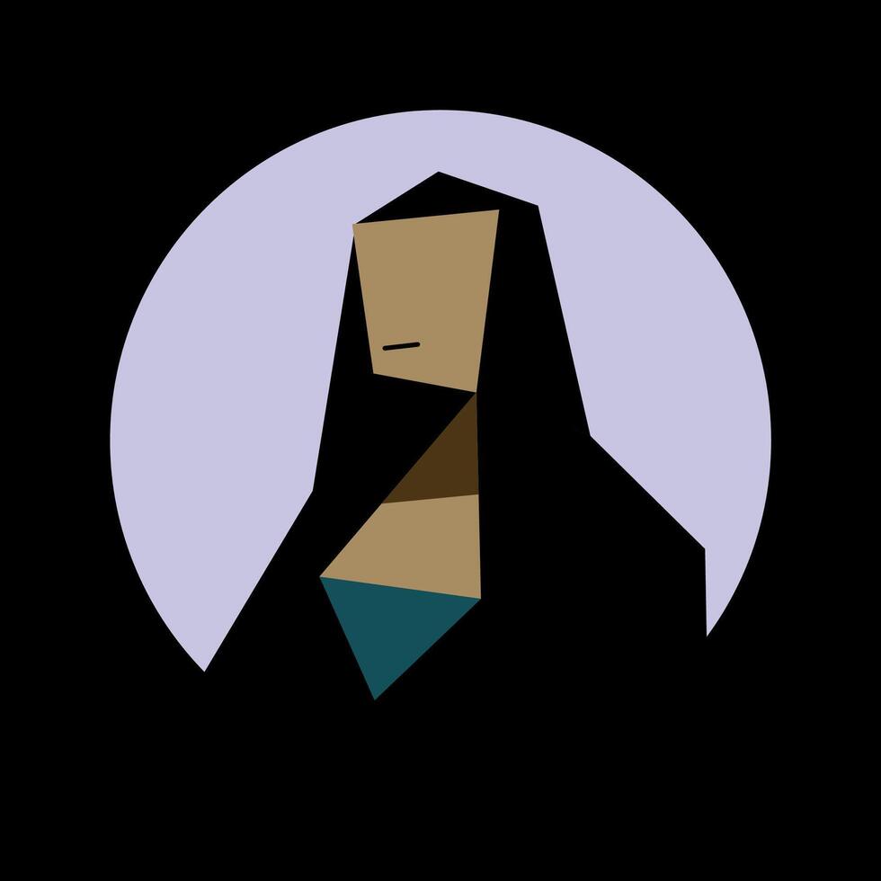 Abstract Mona Lisa vector