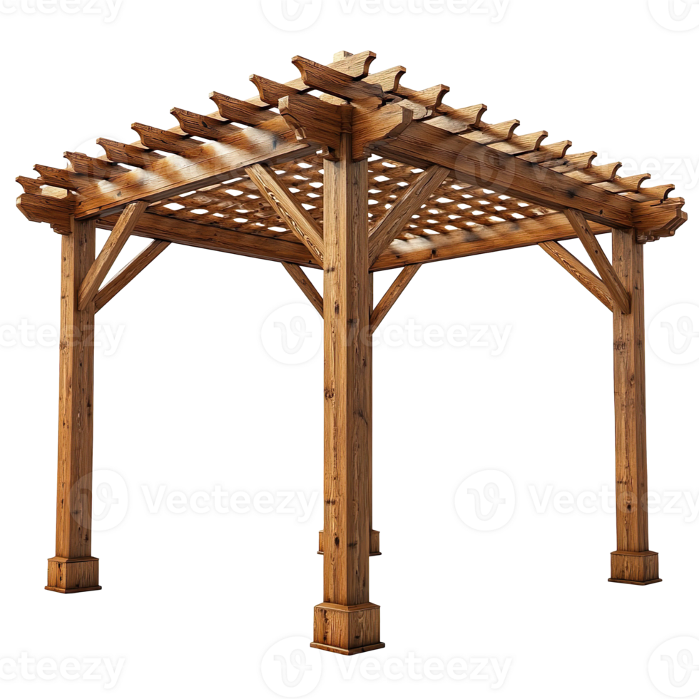 The pergola isolated on transparent background png
