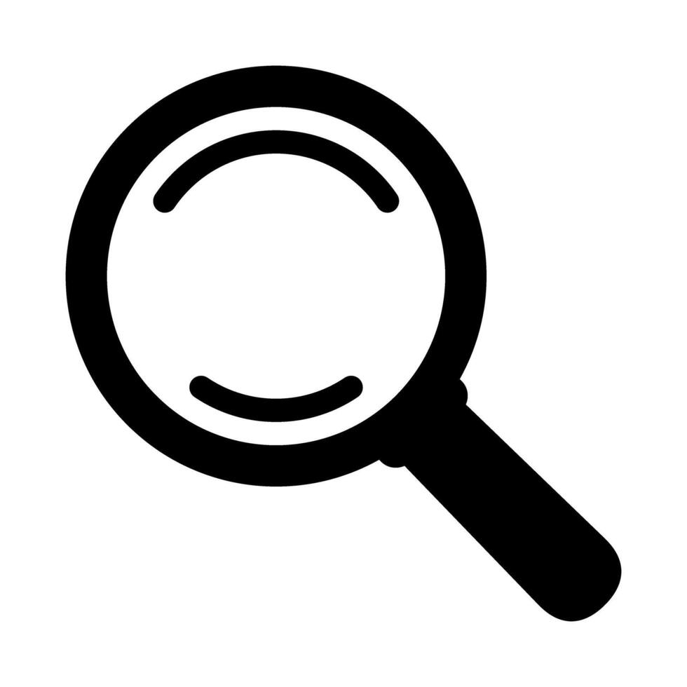 Search icon. Magnifying glass icon. Loupe icon vector