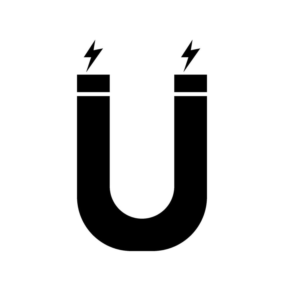 Magnet icon on white background. vector