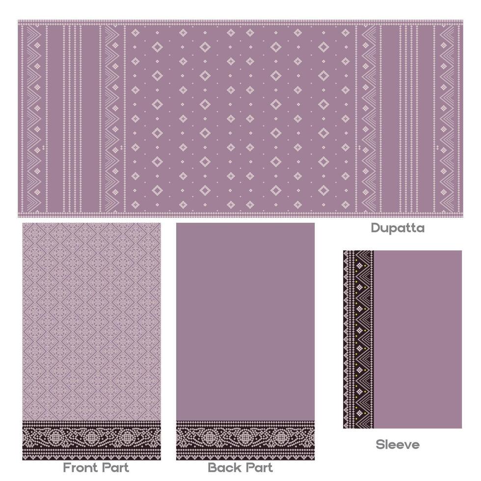 Textile digital design motif vector