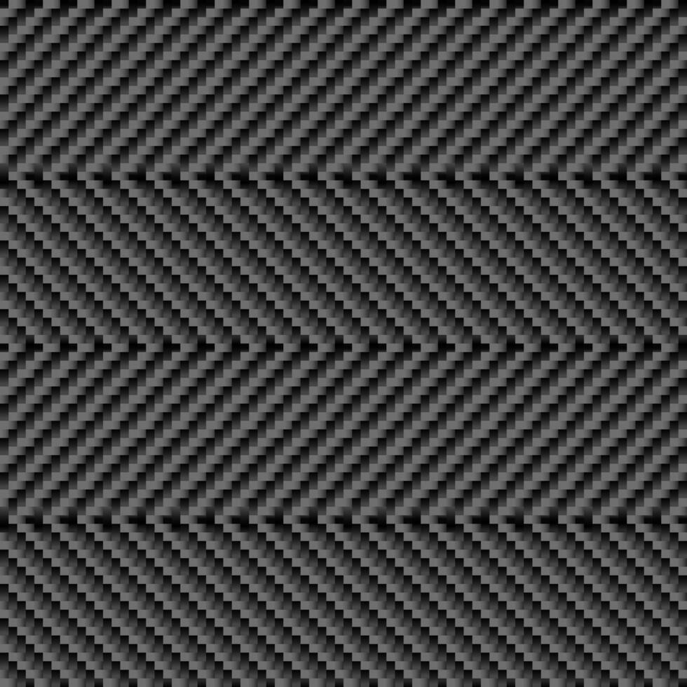 Black and gray diagonal carbon fiber seamless texture pattern illustration. vector