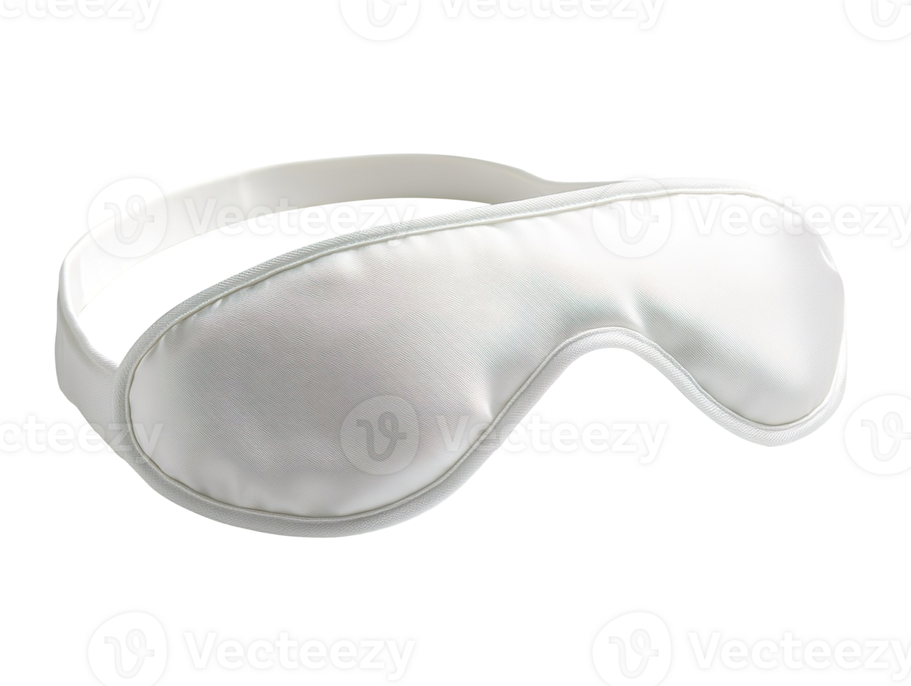 White sleep mask isolated on transparent background png