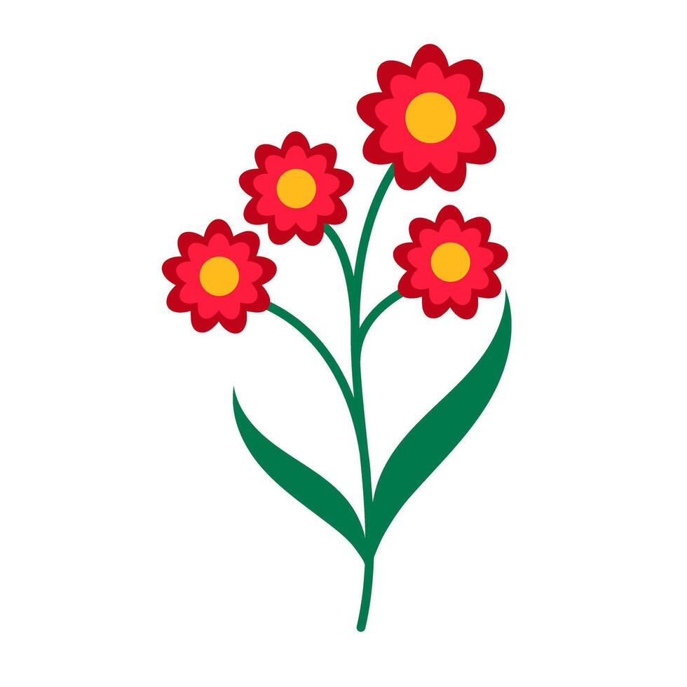 Flower icon illustration designicon illustration design. vector