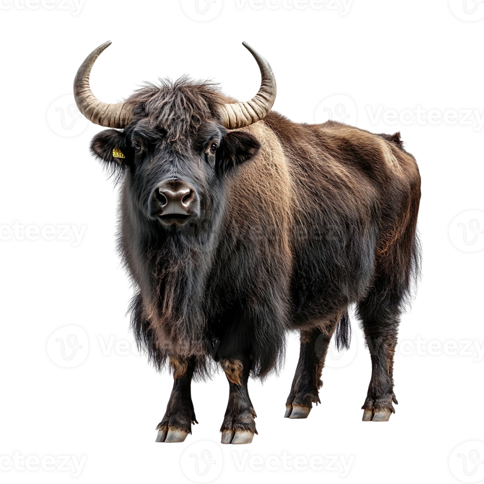 yak isolated on transparent background png