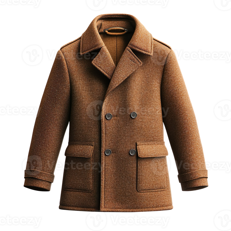 Wool Coat isolated on transparent background png