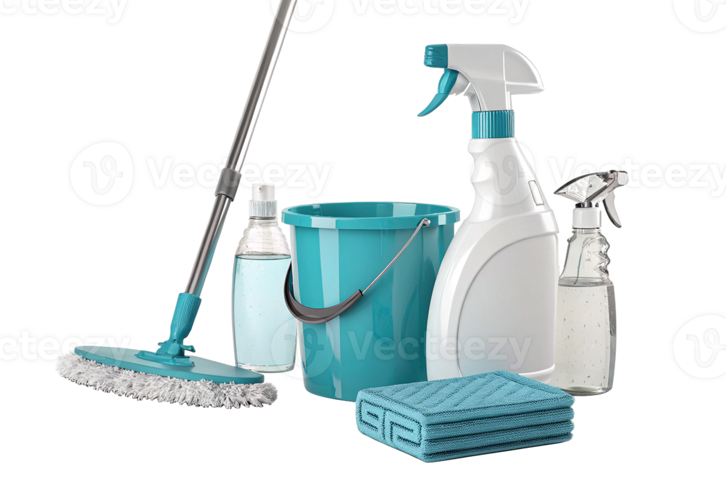 Household cleaning products isolated - 3d rendering generated by ai png