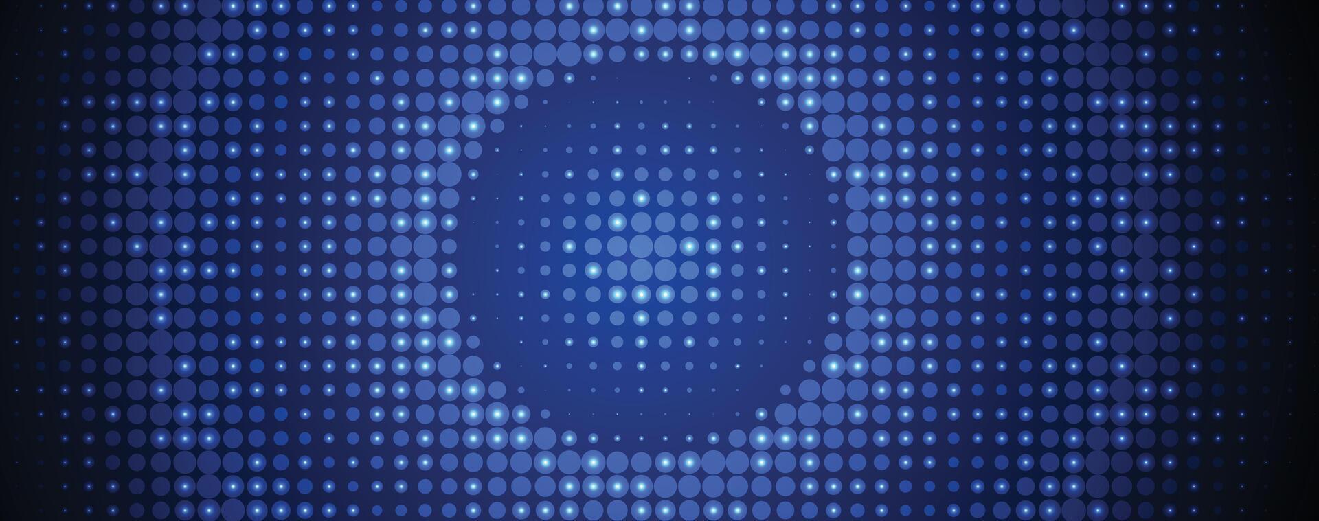 a blue cloud computing technology background with a circle in the center vector