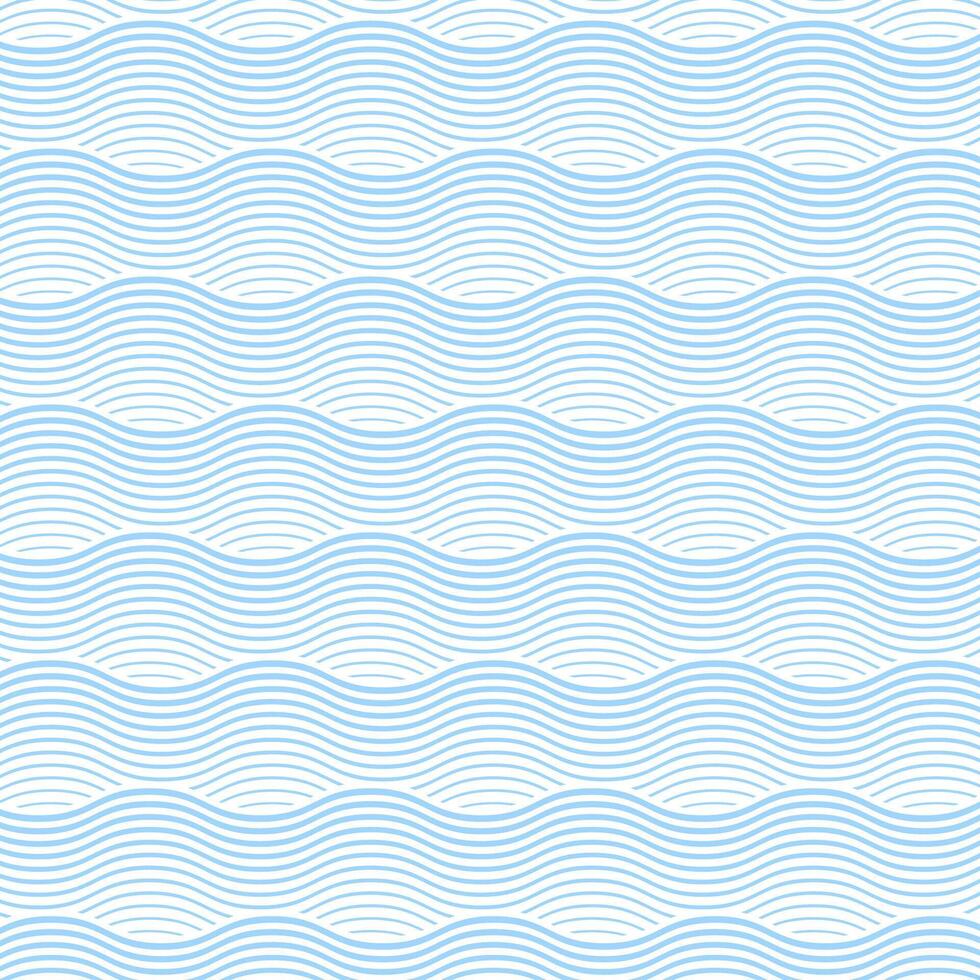 Pastel blue wave pattern design background vector