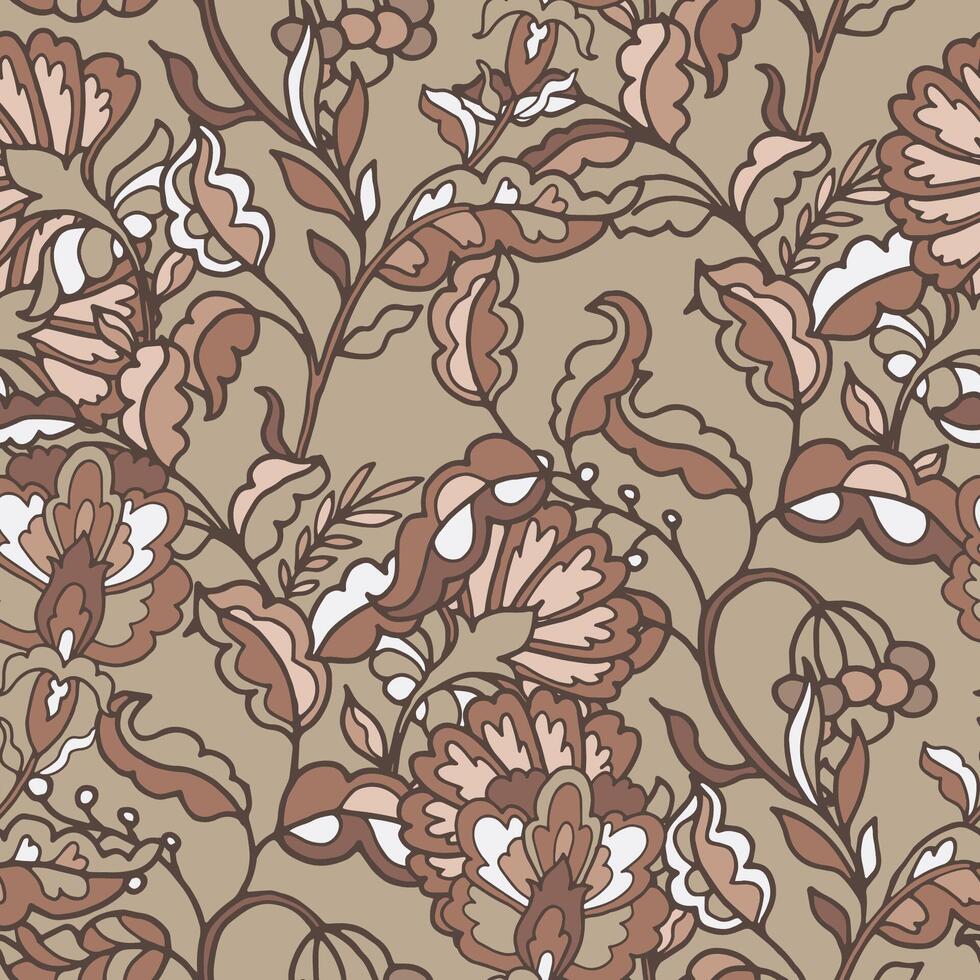 Classic Botanical Floral Pattern vector