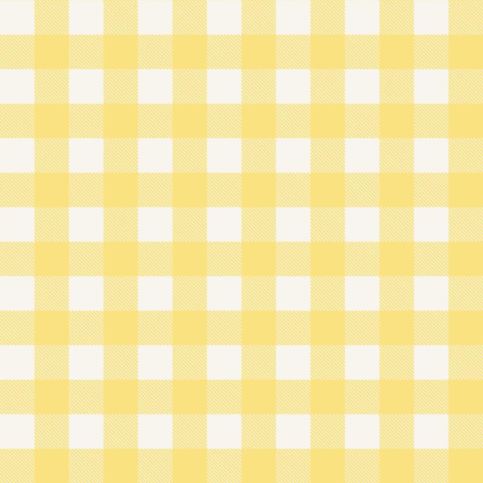 Yellow Gingham Seamless Pattern vector
