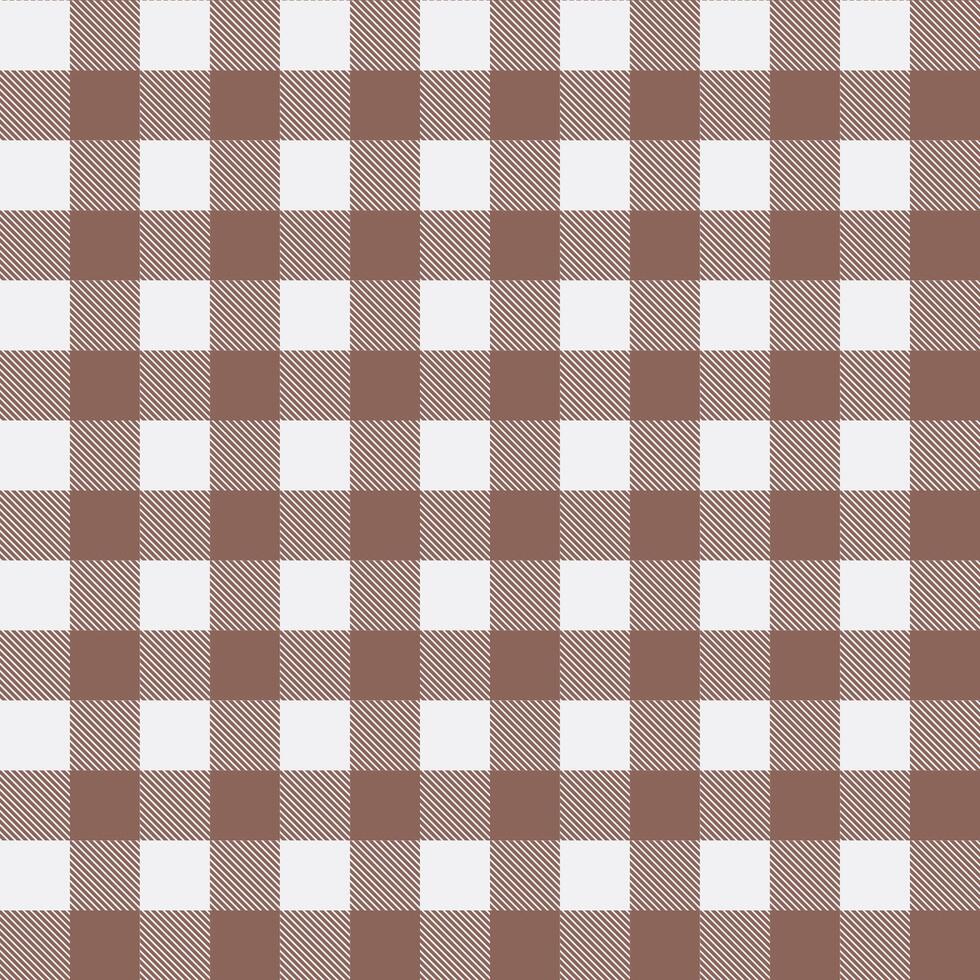 Brown Gingham Seamless Pattern vector