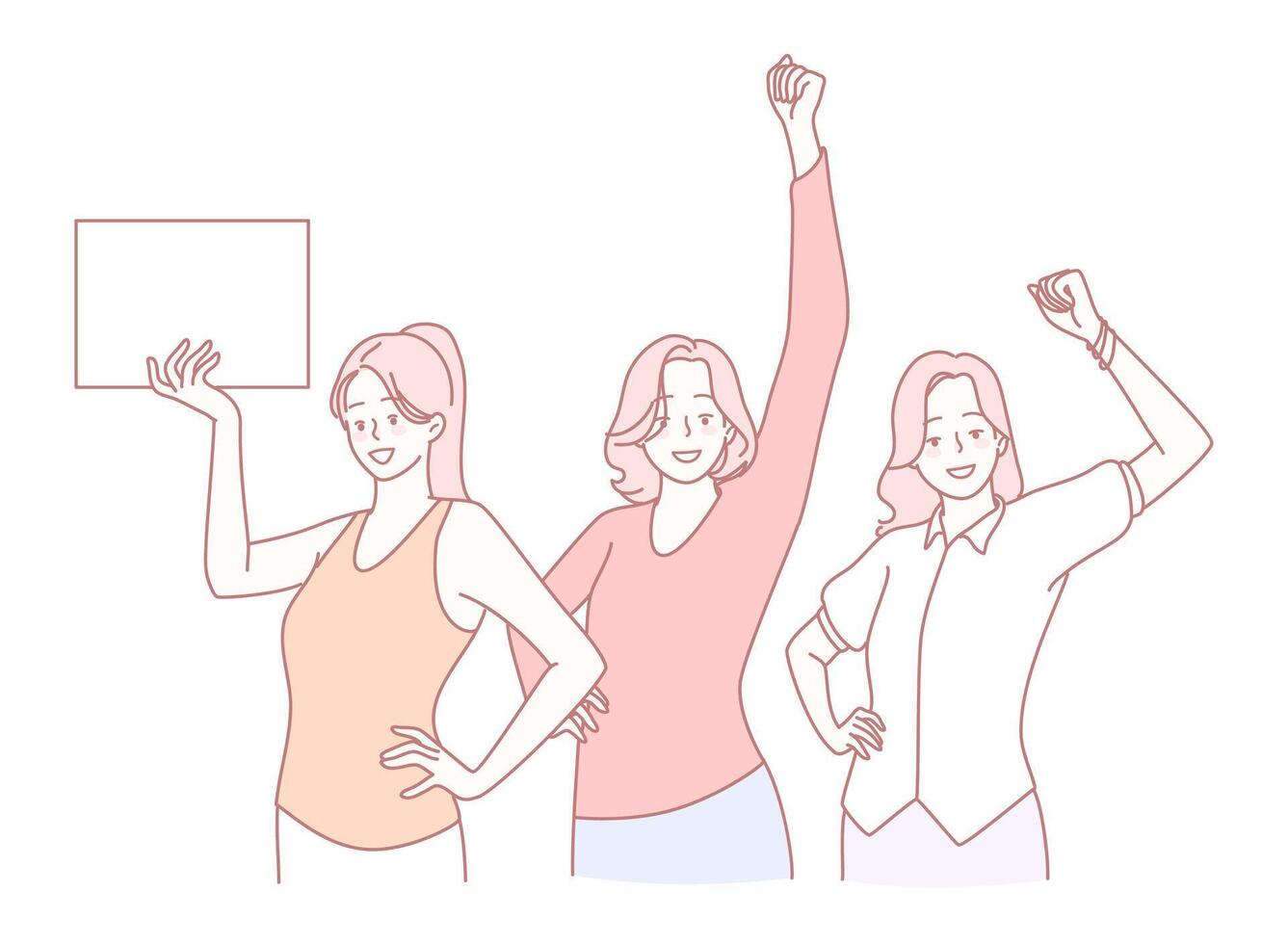 Empowering Women While Celebrating Their Achievements and Milestones Together, Always vector