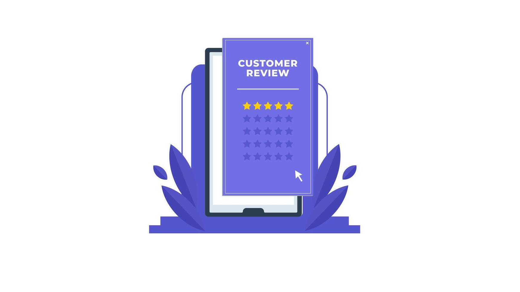 customer product Reviews Feedback and rating online vector