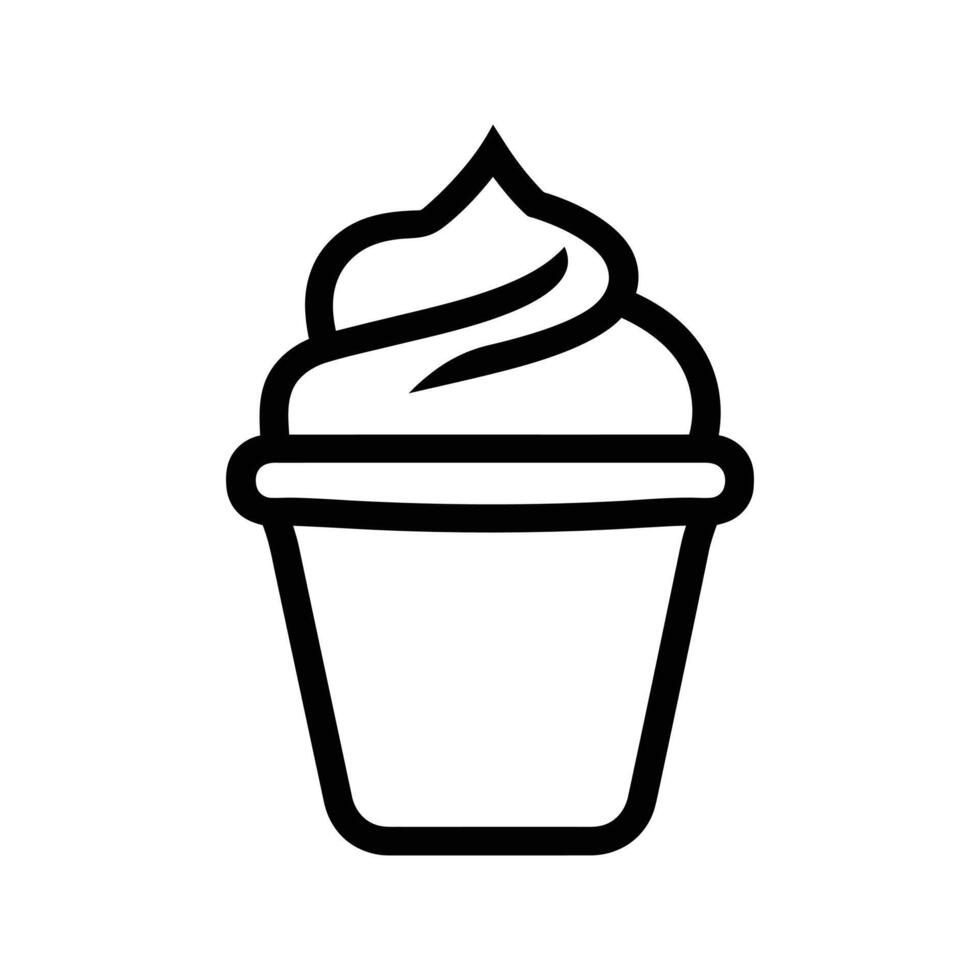 The Iconic Ice Cream Swirl vector