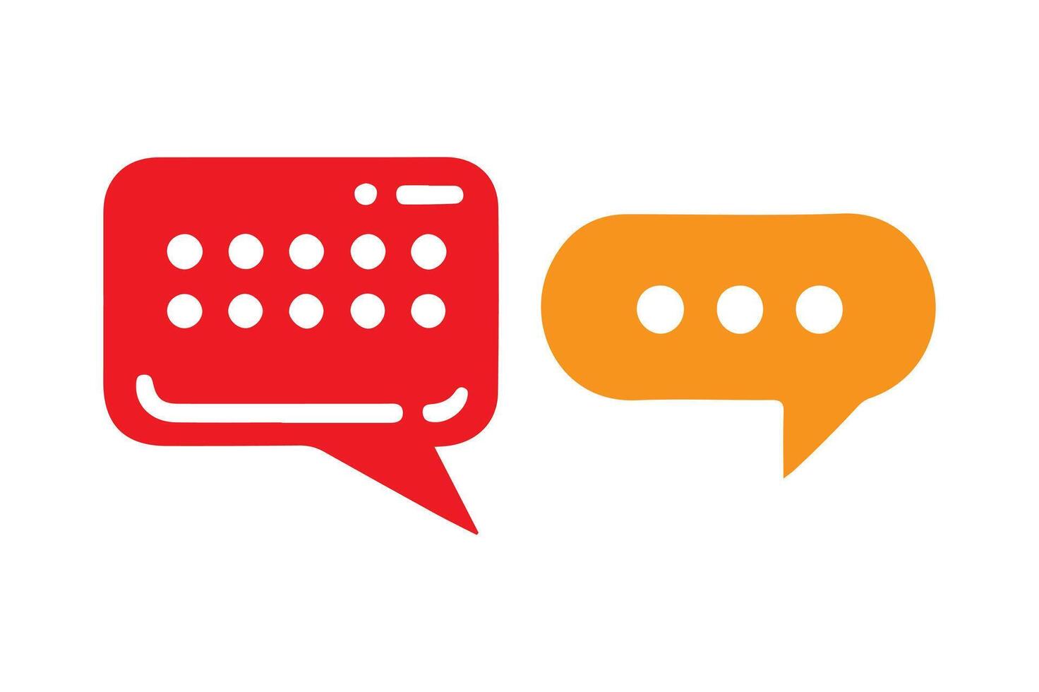 Social network speech bubbles vector