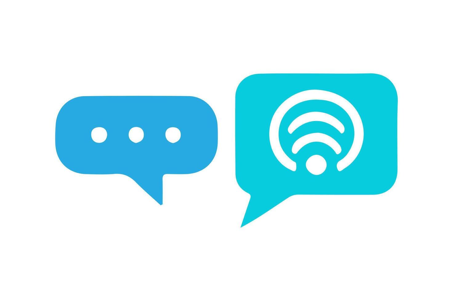 Colorful speech bubble icon. vector
