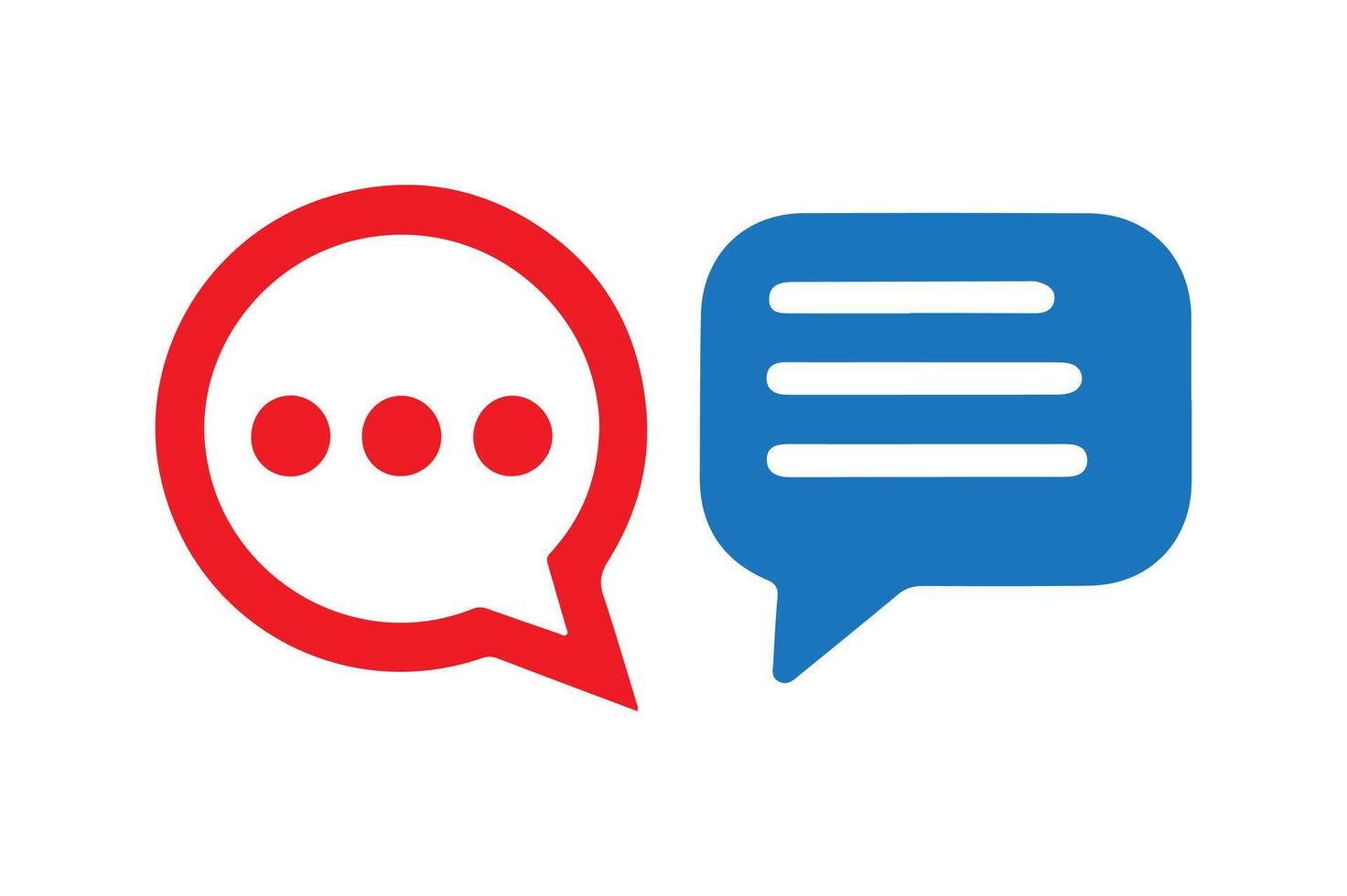 Speech bubble icon. vector