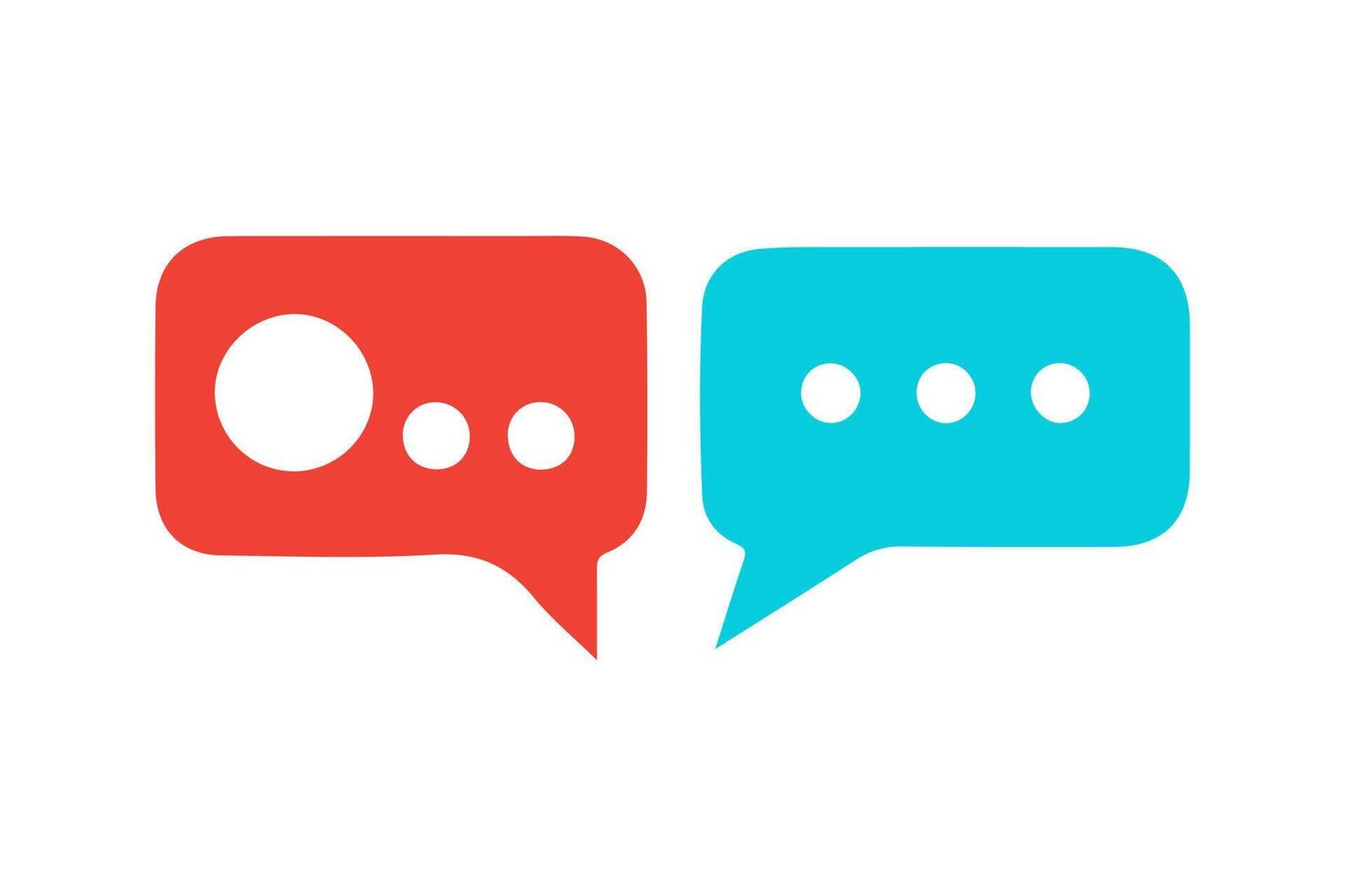 Chat bubble icons. vector